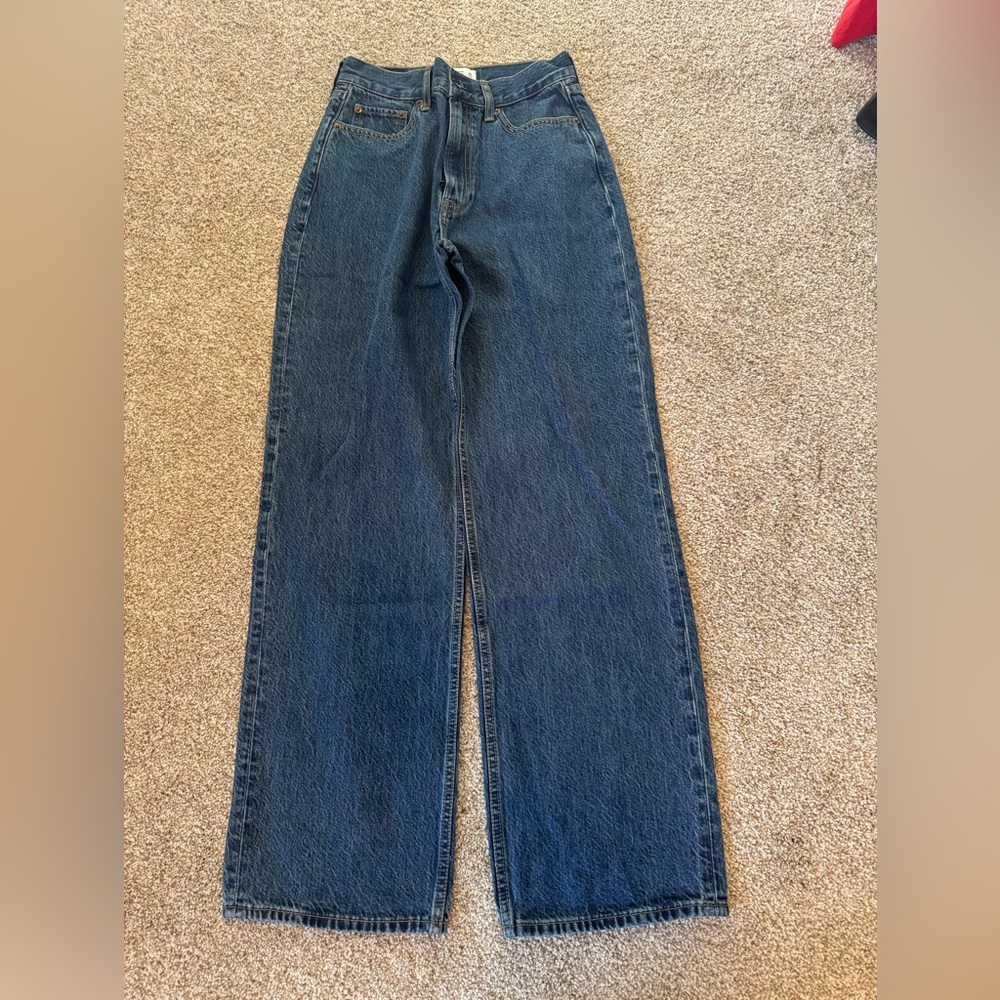 Abercrombie & Fitch Dark Blue Relaxed Men's Jeans